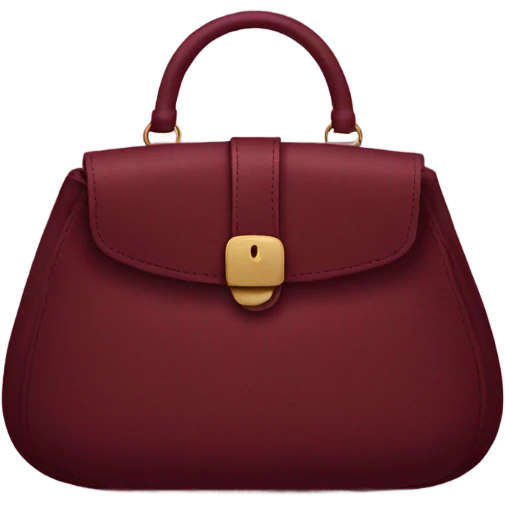 Maroon purse emoji
