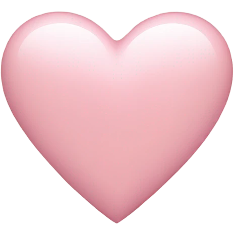light pink heart emoji
