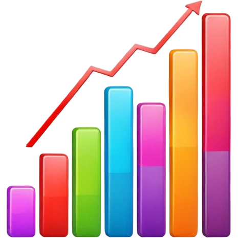 grafico de barras descendente emoji