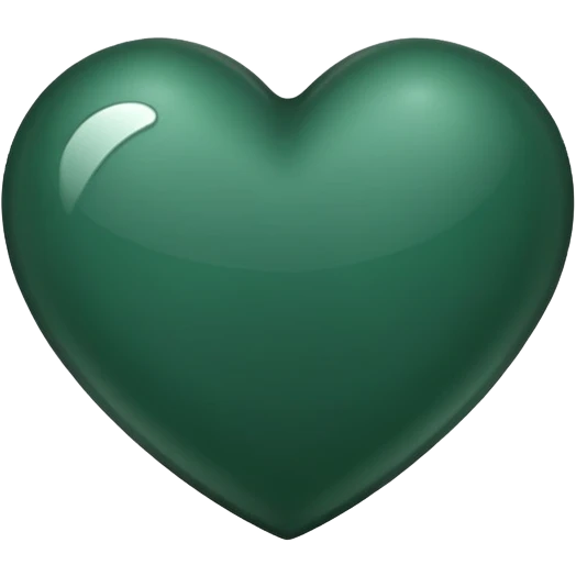 dark green heart emoji