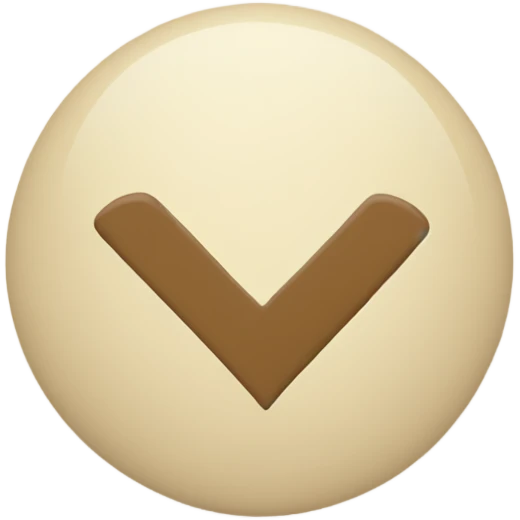Check mark in beige   emoji
