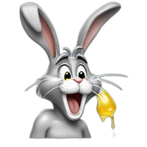 bugs bunny puking emoji