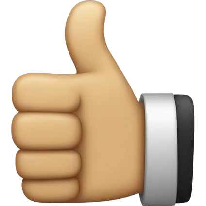 Iwant thumbs up symbol in face emoji  emoji