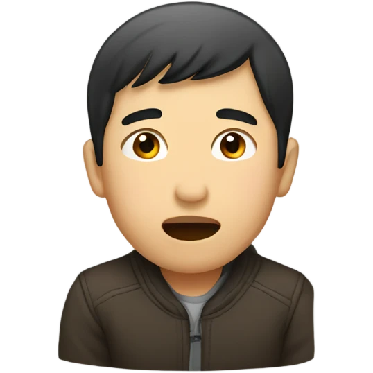 asian man kissing  emoji