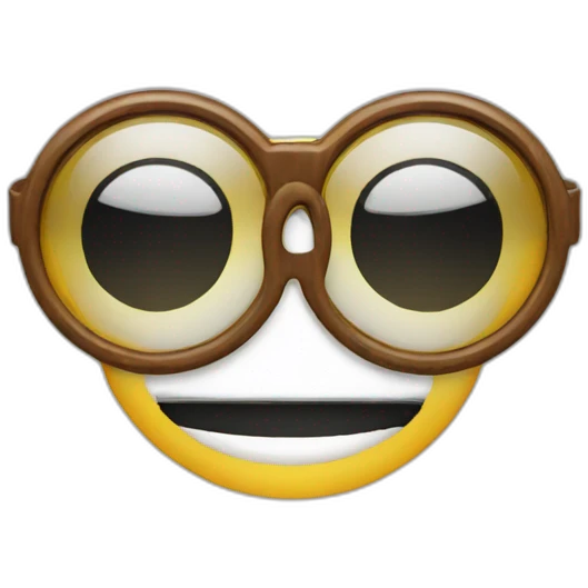 circular glasses emoji