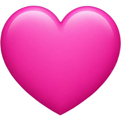 Pink heart emoji