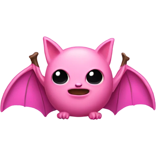 Pink bat emoji