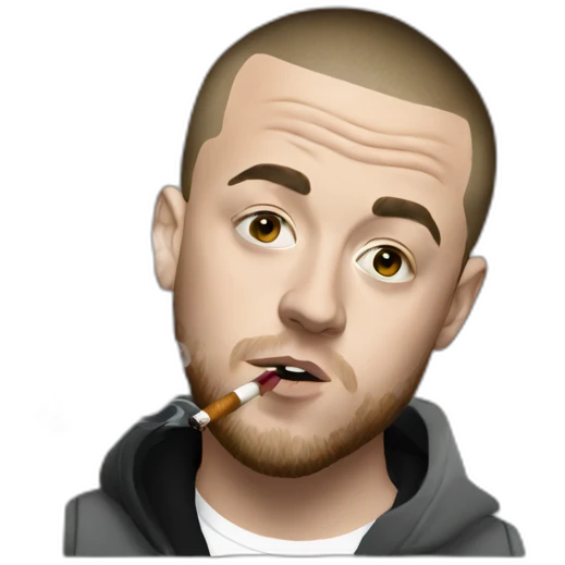 mac miller smoking emoji