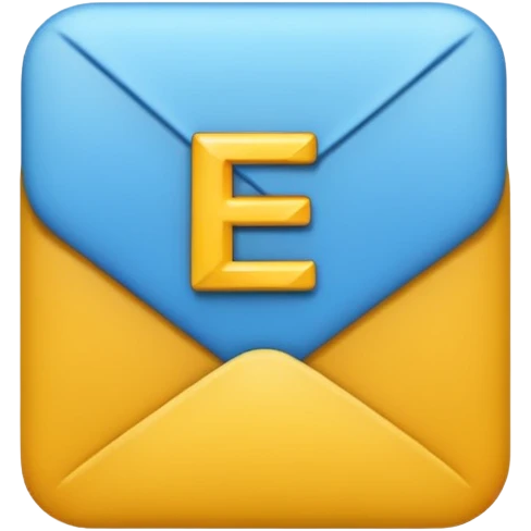 the letters EF on a yellow background emoji