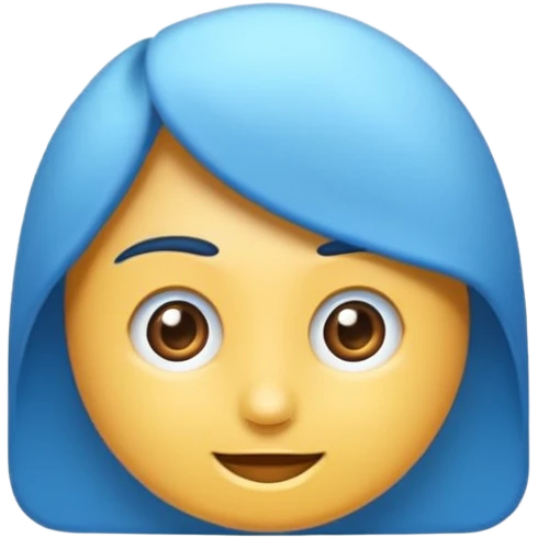 Mavi yeni yıl ağacı emoji