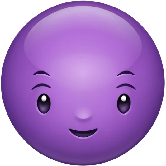 purple color ball emoji