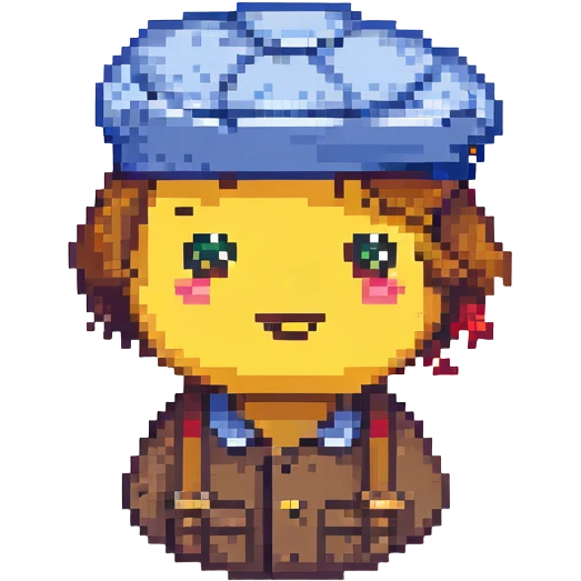 laughing emoji with beret emoji