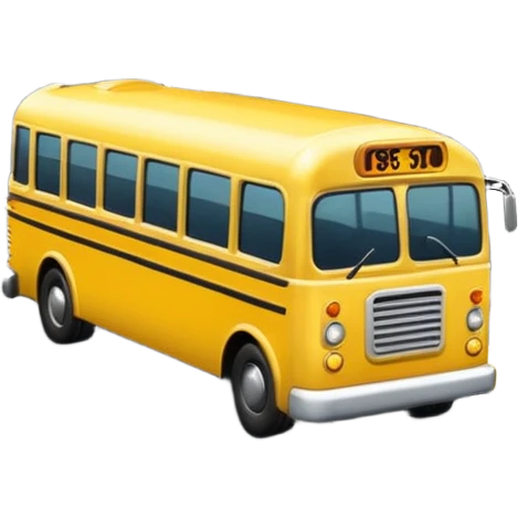 bus on the road emoji
