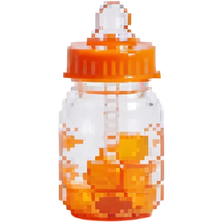 baby bottle with orange lid emoji