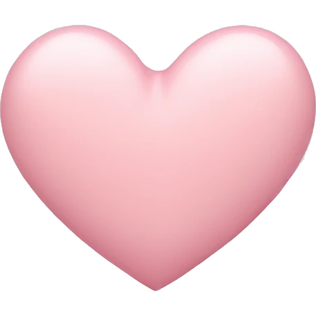 Pastel pink heart emoji