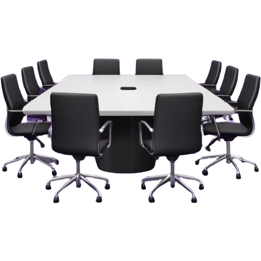 Meeting room in purple colors emoji