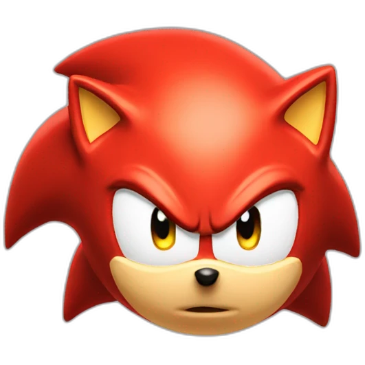 sonic red emoji