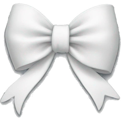 white bow emoji
