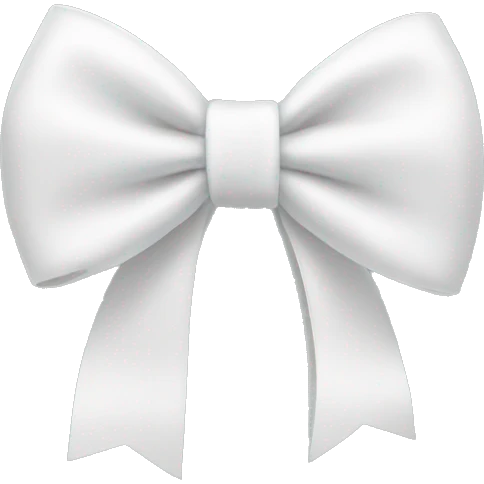 White bow emoji