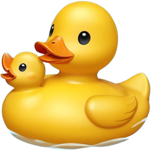 duck swimming tube emoji