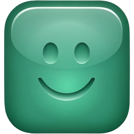 Jade style rounded square icon button emoji