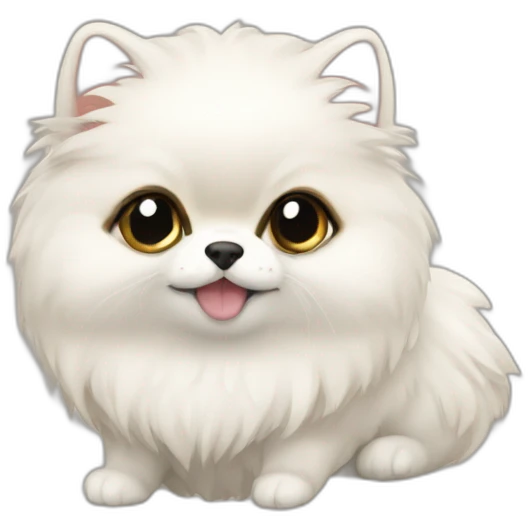 chikuwa-pomelanian-white emoji