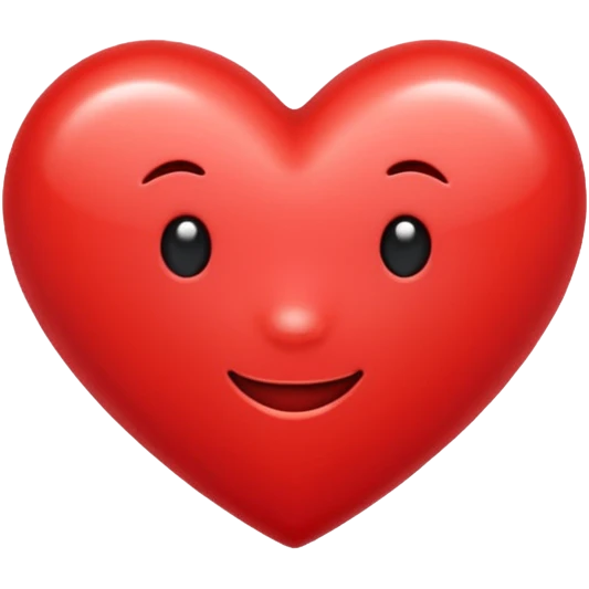 A beaming love heart emoji
