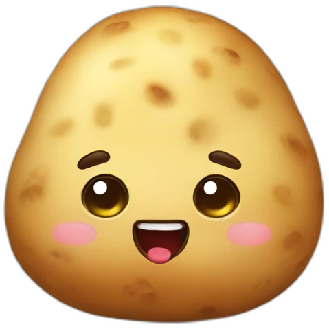Kawaii potato emoji