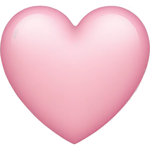 Light pink heart emoji