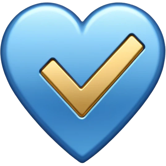 Tırtıklı mavi tik emoji