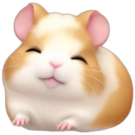 cherry blossom hamster body sleep emoji