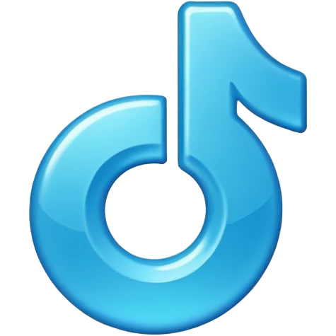 BLUE TIK TOK TICK emoji