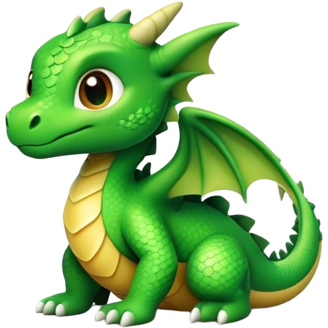 Head Baby dragon emoji
