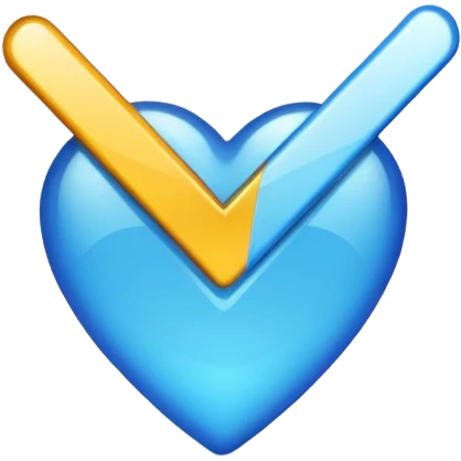 blue shiny checkmark  emoji