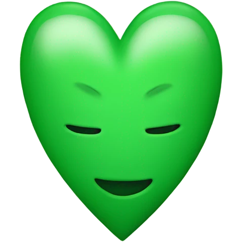 Green heart emoji
