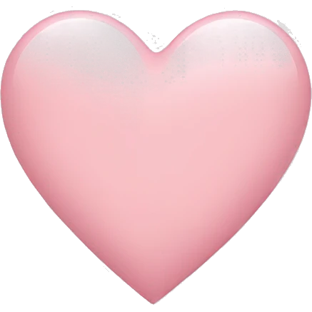 Light pink heart emoji