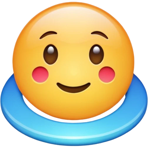 a colourful button not 3d or shading only 1 button no smiley face only 1 button  emoji
