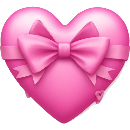 pink heart with bow emoji