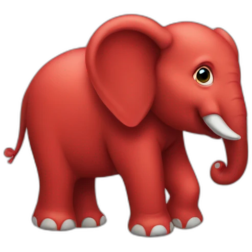 red-elephant emoji