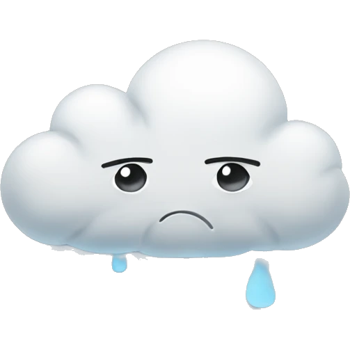 Sad clouds  emoji