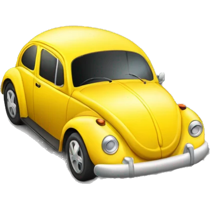 yellow bug car emoji