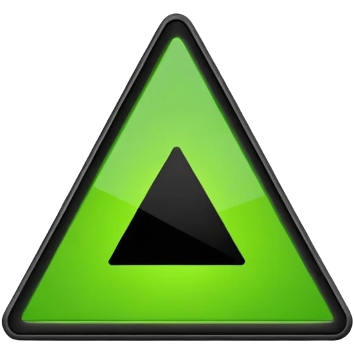danger green triangle sign emoji