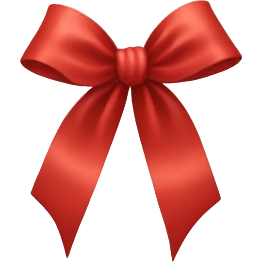Red bow emoji