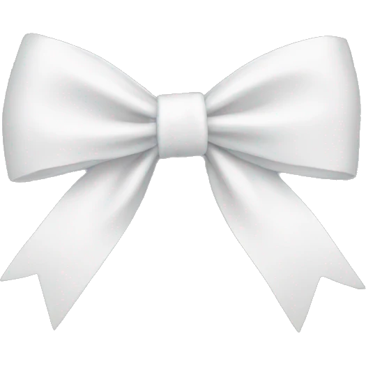 White bow emoji