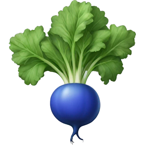 radish blue emoji