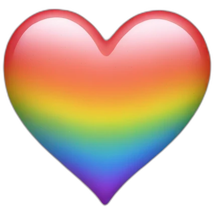rainbow heart emoji