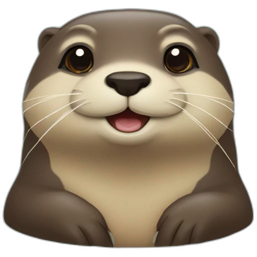 loutre sur tortu emoji
