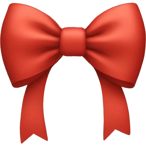 Red bow emoji