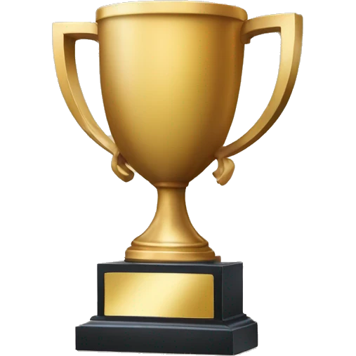 A trophy with Workday Win arched above it and WW underneath of it emoji