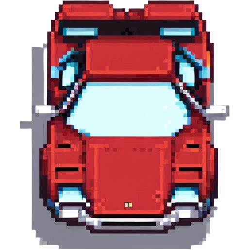 красная Lamborghini Countach, no background emoji